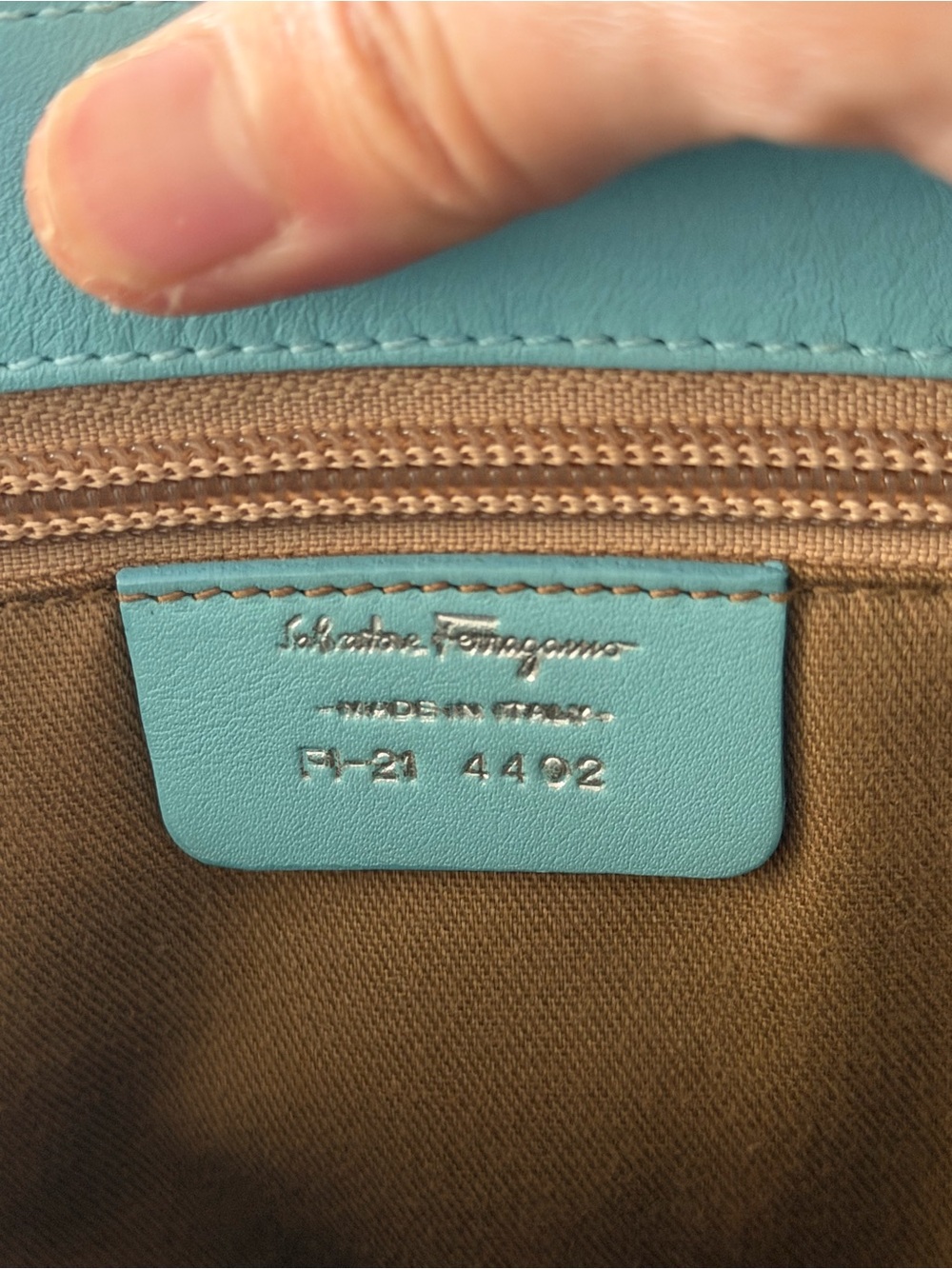 Structured Mint Green Top-Handle Satchel with Scarf - Picture 3 of 9